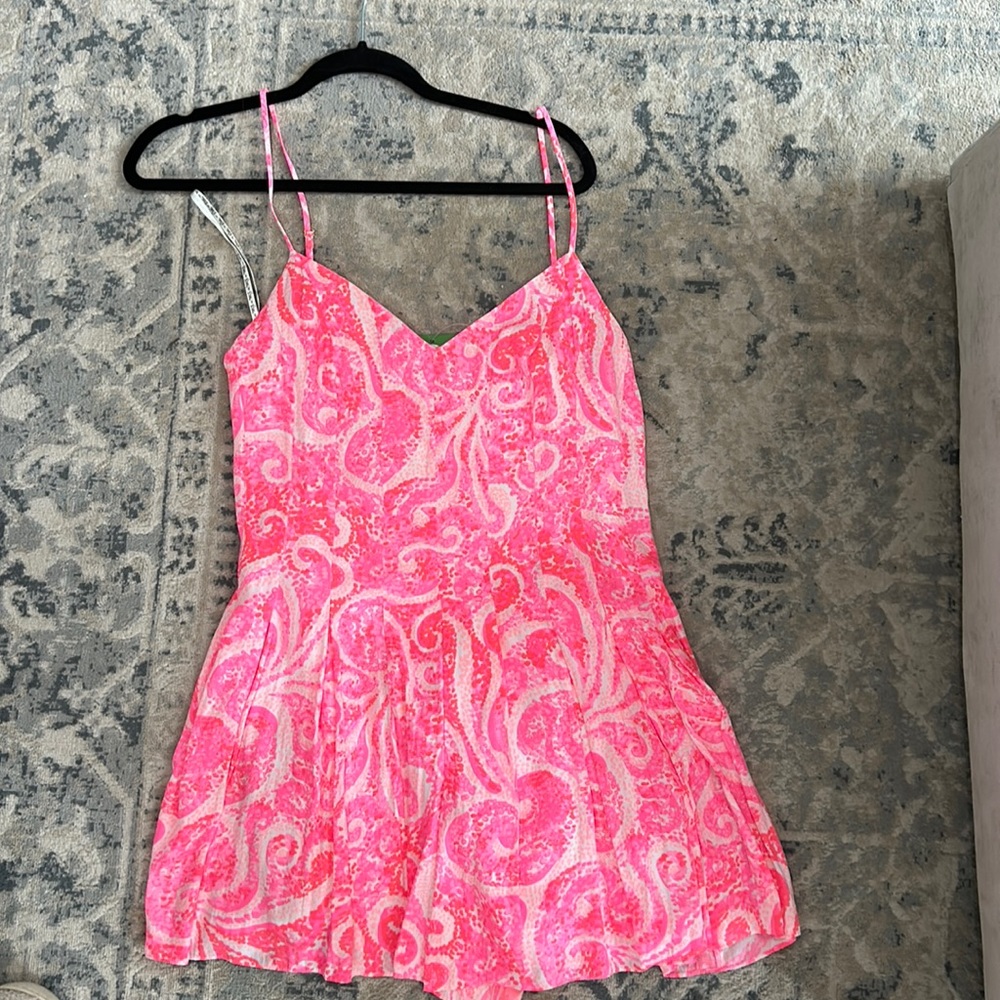 Lilly Pulitzer hot pink romper
